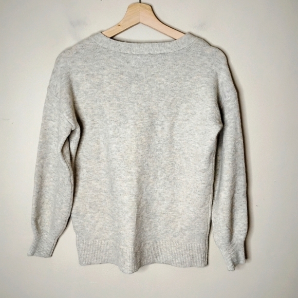 NWT OAT NY Henley Sweater XS Oatmeal Soft Knit Long Sleeve Minimalist - Picture 4 of 9